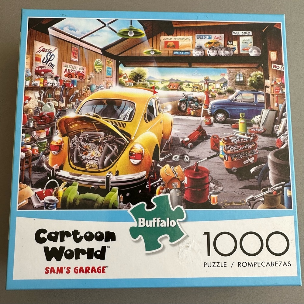 BUFFALO 1000pc Cartoon World Sam’s Garage puzzle